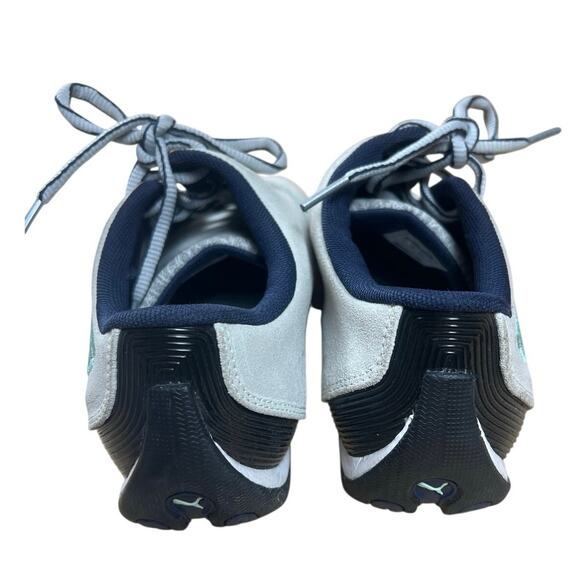 Puma Gray & Teal 8.5 Future Cat Sneakers Women Suede Used - Picture 3 of 8